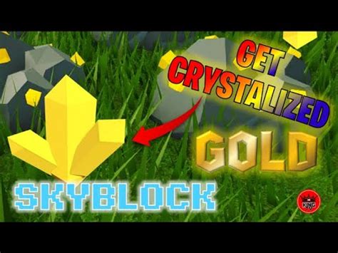 How To Get Crystalized Gold In Roblox Skyblock YouTube