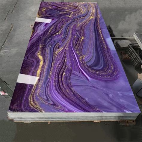 2024 Newly Designs For PVC UV Marble Sheets For Interior Decoration