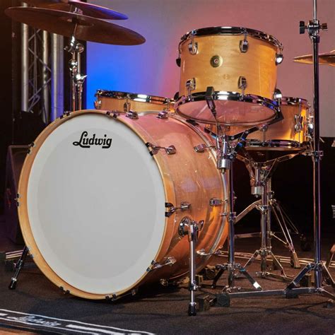 Ludwig Continental 22in 3pc Shell Pack Natural Maple Drummers Only