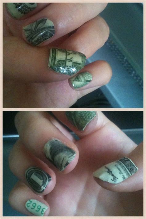 Dollar Bill Nails I Did Nails Tough As Nails Dollar Bill