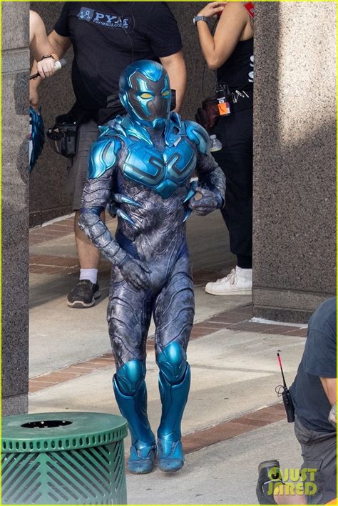 Xolo Maridueña Gets Into Full Costume On the Set of 'Blue Beetle' - See ...