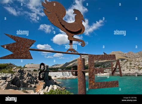 Weather vane Cala Sant Vicenç Mallorca Island Spain Stock Photo Alamy