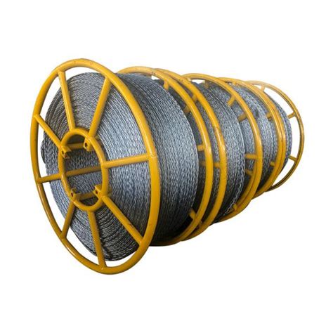 Anti Twist Braid Galvanized Steel Pilot Wire For Transmission Line