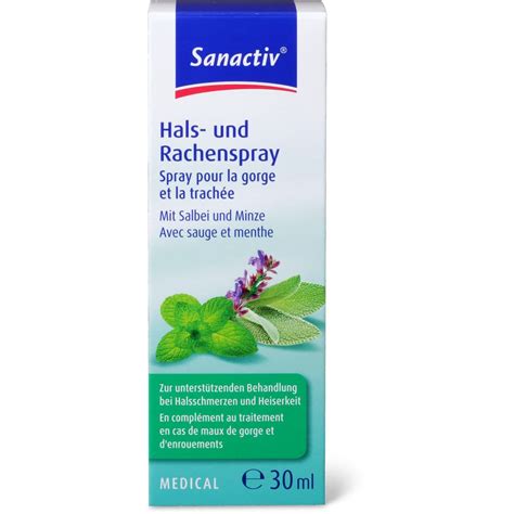 Sanactiv Spray für Hals und Luftröhre Mit Salbei und Minze Migros