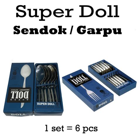 Jual Super Doll Sendok Garpu Makan Pcs Shopee Indonesia