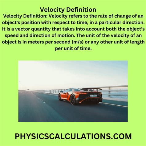 Define Velocity