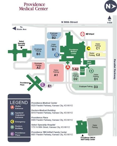 Campus Map Providence Medical Center