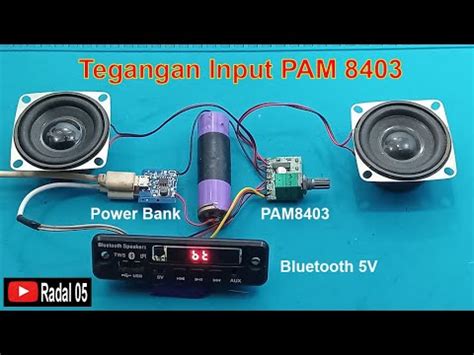 Tegangan Input Amplifier Pam Cara Pasang Bluetooth V Youtube