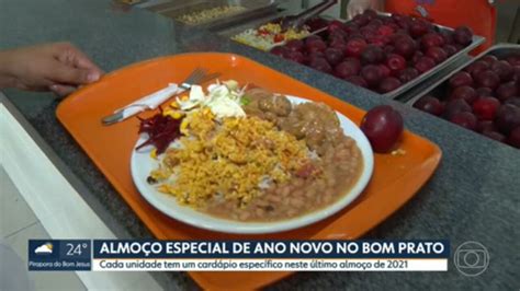 Restaurantes do Bom Prato de SP ofereceram almoço especial de Ano Novo