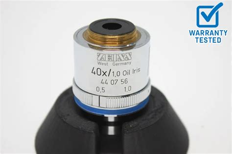 Zeiss Plan Apochromat X Oil Iris Microscope Objective