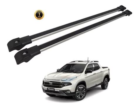 Bagageiro De Teto Para Fiat Toro 2022 Transversal Slim 45kg Frete grátis