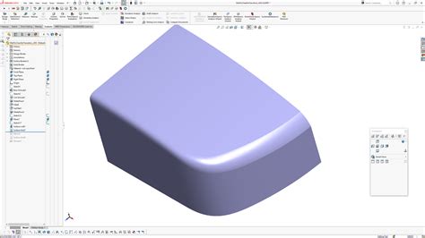 Modelling A Fillet To Chamfer Transition In Solidworks AJ Design Studio