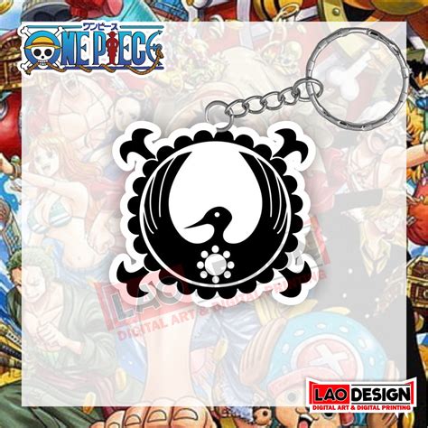 Gantungan Logo Bajak Laut One Piece Gantungan Kunci Akrilik Logo One