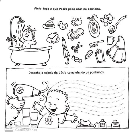 Actividades Habitos De Higiene Para Colorear 2