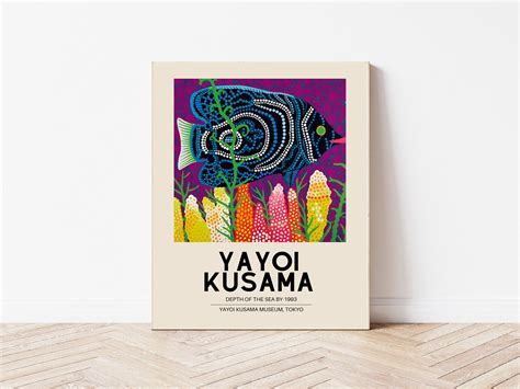 Yayoi Kusama Fish Art Print Kusama Pink Art Print Pink Art Etsy