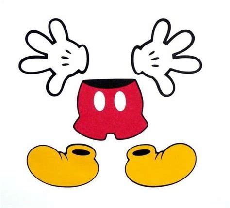 Moldes Shorts Luvas E Sapatos Do Mickey Fazendo A Compleanno Di