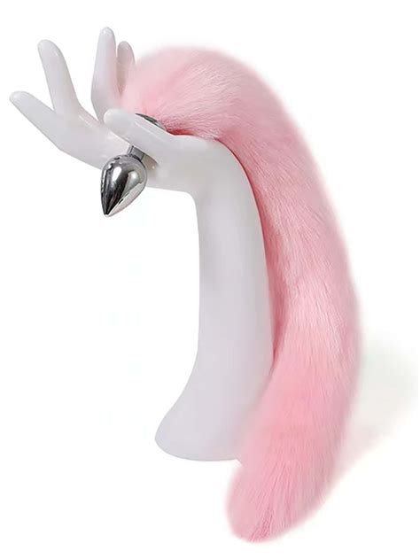 1pc Fuzzy Tail Design Butt Plug Buttplug Sex Toys For Beginner