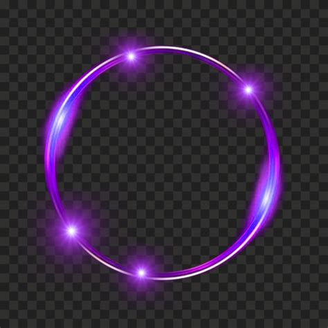 HD Glowing Purple Light Circle Ring PNG Citypng