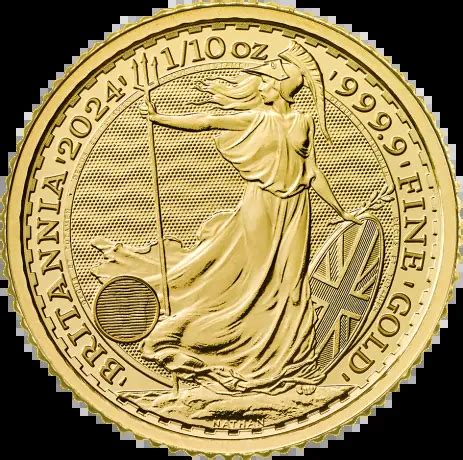 1 10 Oz 2024 Britannia Charles III Gold Coin StoneX Bullion