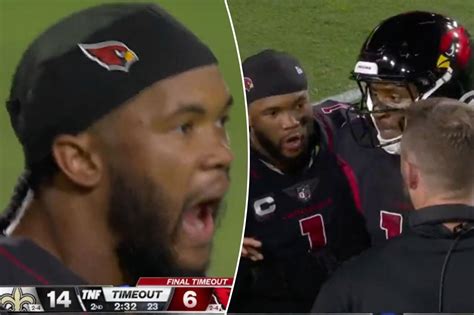 Cardinals Kyler Murray Screams At Kliff Kingsbury