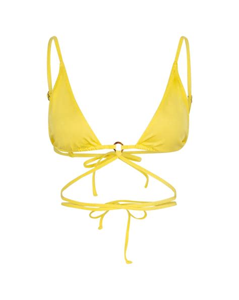 Love Stories Jolly Triangle Bikini Top Yellow Online Kopen Bij LDH Moda