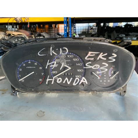 Honda Civic Ek So4 Speedometer Ek3 Ek4 Meter Cluster Original Japan Shopee Malaysia