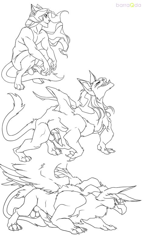 COMMISSION Feline To Gryphon Transformation By Barraqda Hentai Foundry