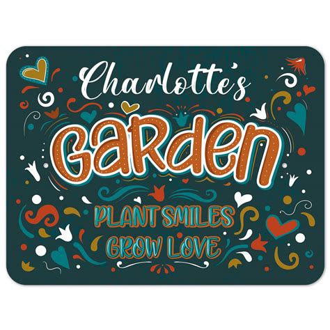 Amazon Custom Garden Signs Personalized Sign For Garden Gift