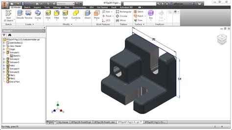 Inventor Tutorial With Isometric Sketches Advanced Part 1 YouTube