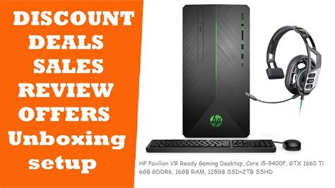 Hp Pavilion Gaming Desktop Vr Ready Gtx 1660 Ti Unboxing Review Deals Promo Code Youtube