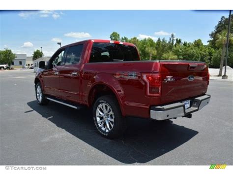 2015 Ruby Red Metallic Ford F150 Lariat Supercrew 4x4 104198653 Photo 8 Car