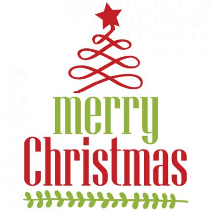 Merry Christmas Holiday Free Svg File SVG Heart