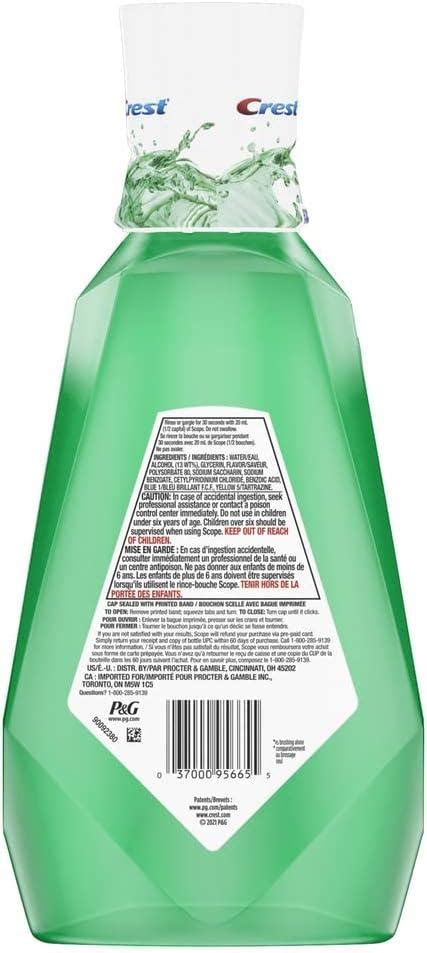 Crest Scope Outlast Mouthwash Long Lasting Mint 1L 33 8 Fl Oz