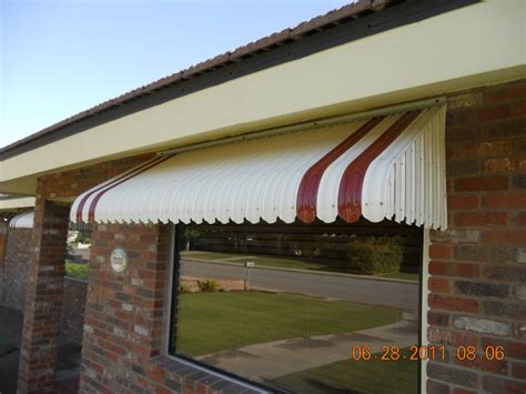 Aluminum Striped Window Awning1 Americal Awning