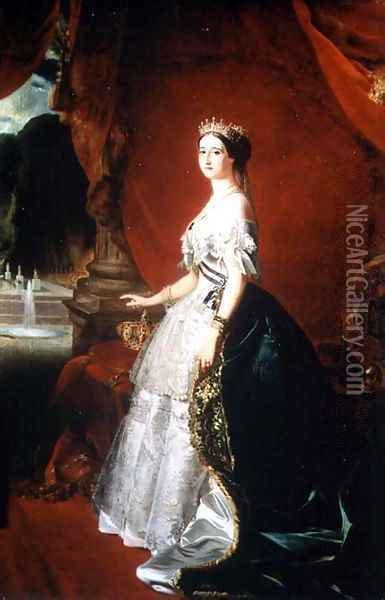 Empress Eugenie Of France Oil Painting Reproduction By Franz Xavier