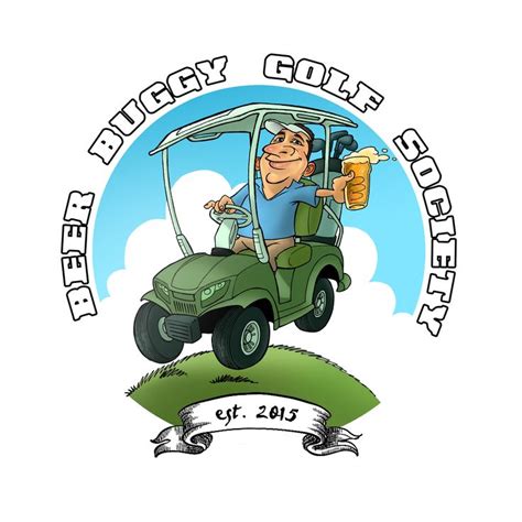 Commissioned Illustration Beer Buggy Golf Society Illustration By