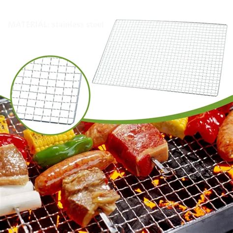 Moou A Grill Stainless Steel Bbq Grill Grate Grid Wire Mesh Outdoor Barbecue Rack Cooking