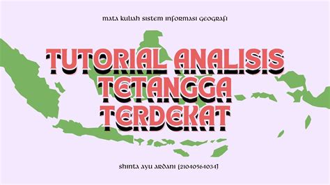 Tutorial Nna Menggunakan Arcgis Youtube