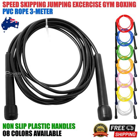 Speed Skipping Rope 3m Pvc Jump Rope Mma Boxing Speed Cardio Gym