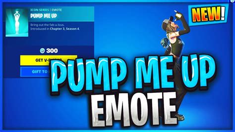 Pump Me Up Emote Fortnite Giveaway Youtube