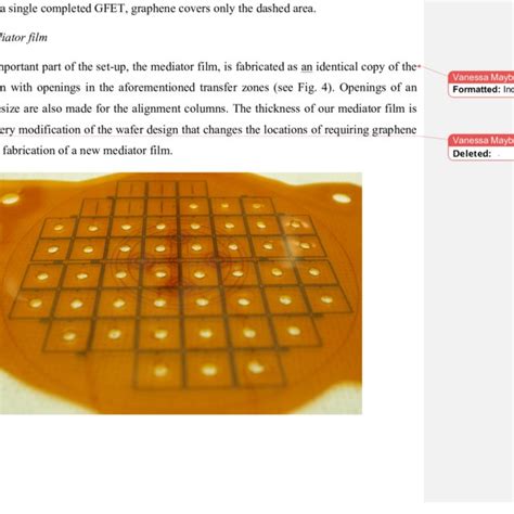 A The Wafer With Transfer Zones Marked In Red B The Wafer Design