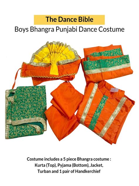 Girls Punjabi Bhangra Gidda Dance Yellow Costume (Salwar, Kurta ...