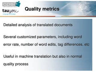 Tekom Wiesbaden Implementation Of A Machine Translation Engine At