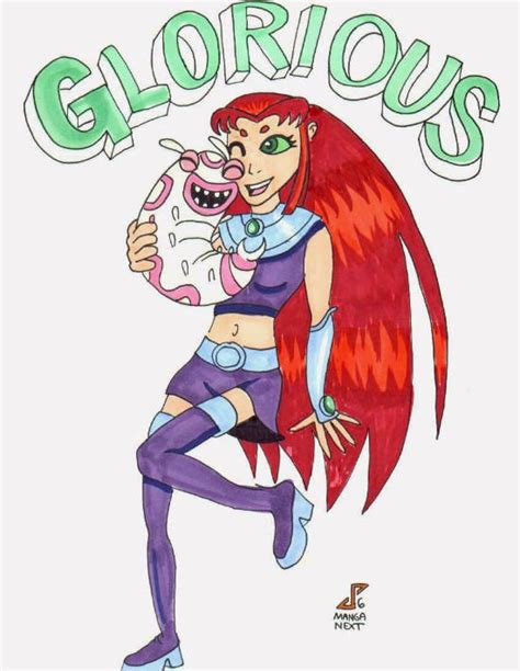 Glorious Starfire With Silkie By Teentitans4evr On Deviantart