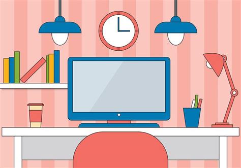 Free Flat Vector Designers Desk Illustration 156103 Vector Art At Vecteezy