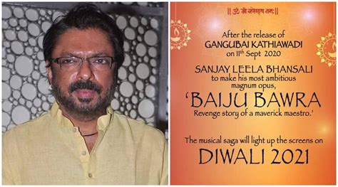 After Gangubai Kathiawadi, Sanjay Leela Bhansali’s next titled Baiju ...