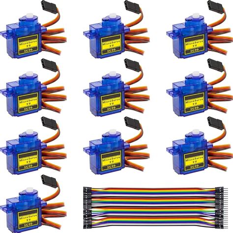 Miroad 10x Pcs SG90 Micro Servo Motor 9G RC Robot 54 OFF