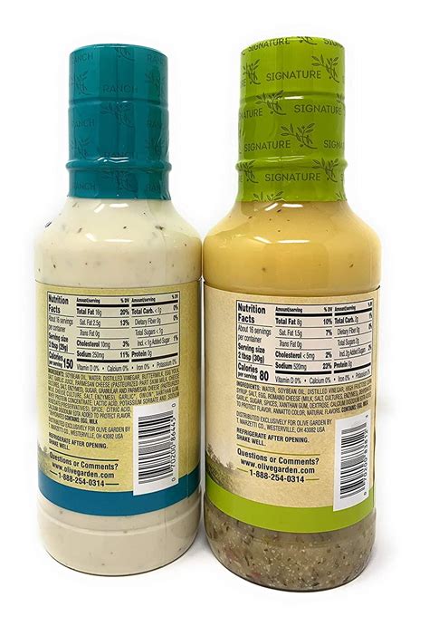 Olive Garden Signature Parmesan Ranch Dressing 16 Fl Oz 2 Pack