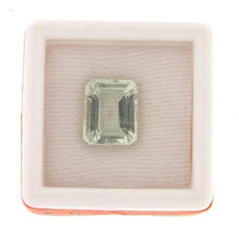 Emerald Cut Beryl Gemstone With Certificate,