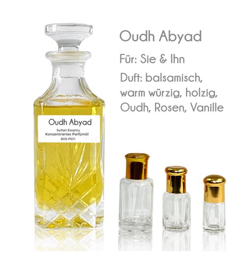 Parf M L Oudh Abyad Sultan Essancy Parf M Ohne Alkohol Attar Unisex